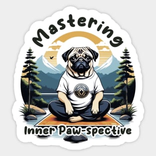 Mastering Inner Paw-spective Sticker